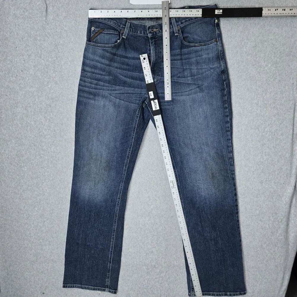 Ariat Men Jeans 38X34 Blue Denim M4 Bootcut Relaxed 33